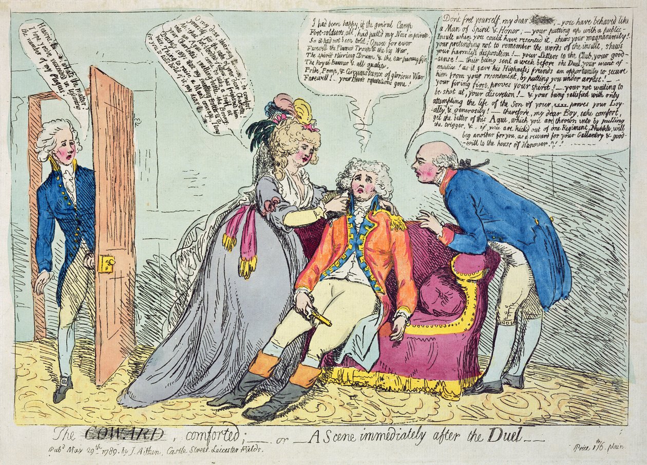 Le lâche réconforté, publié par James Aitken, 1789 - James Gillray