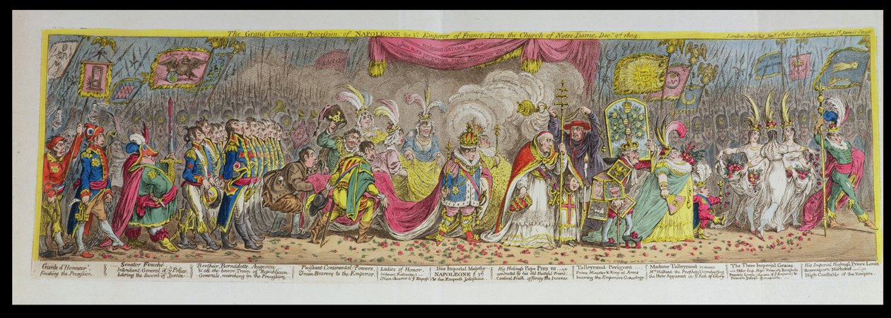 La grande procession de couronnement de Napoléon, 1er empereur de France, de l