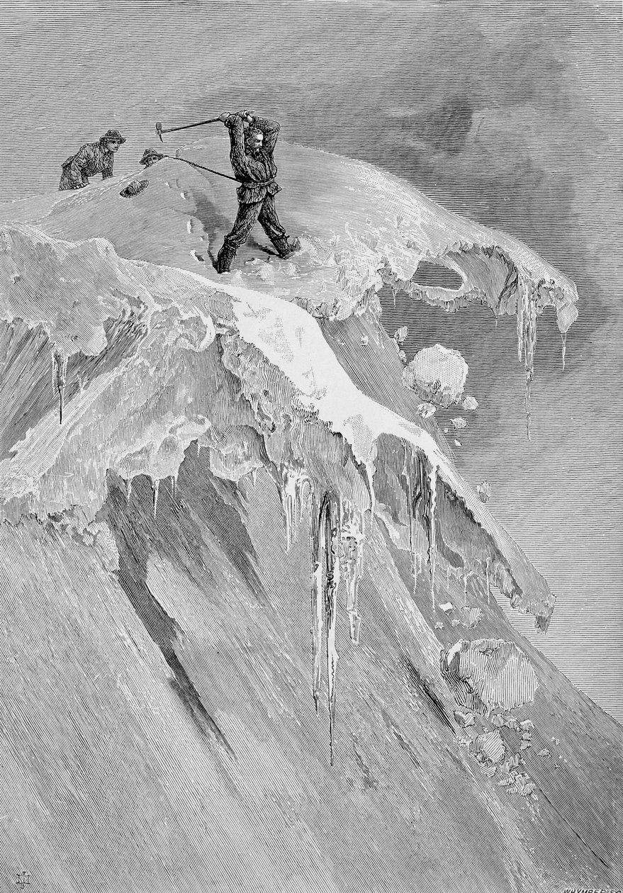 Le sommet du col de Moming en 1864, de 