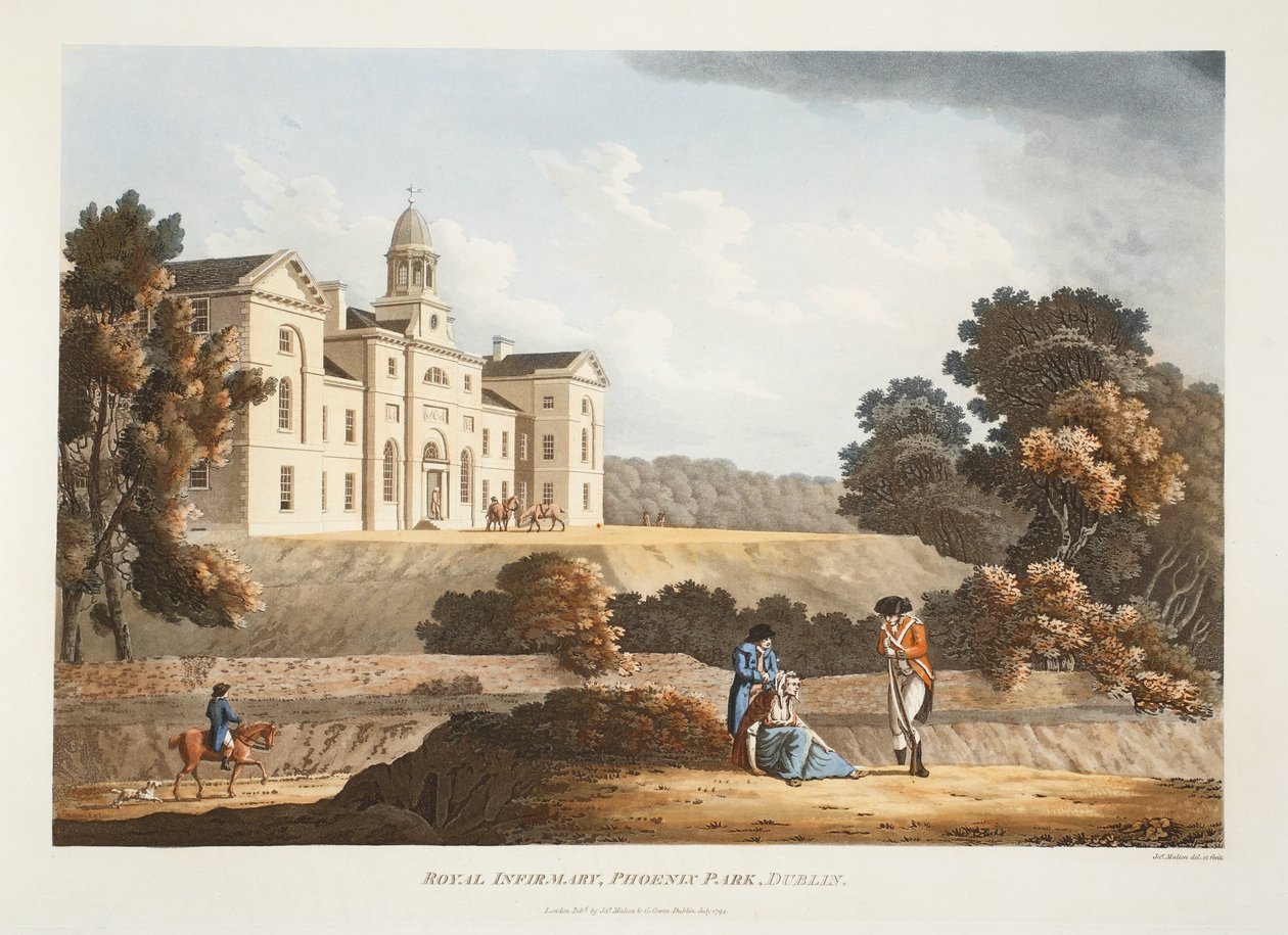 Infirmerie royale, Phoenix Park, Dublin, 1794 - James Malton