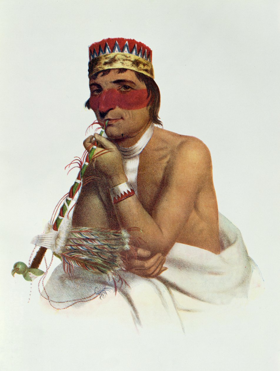 Wa-Em-Boesh-Kaa, un chef Chippeway de Sandy Lake, 1826, illustration de 