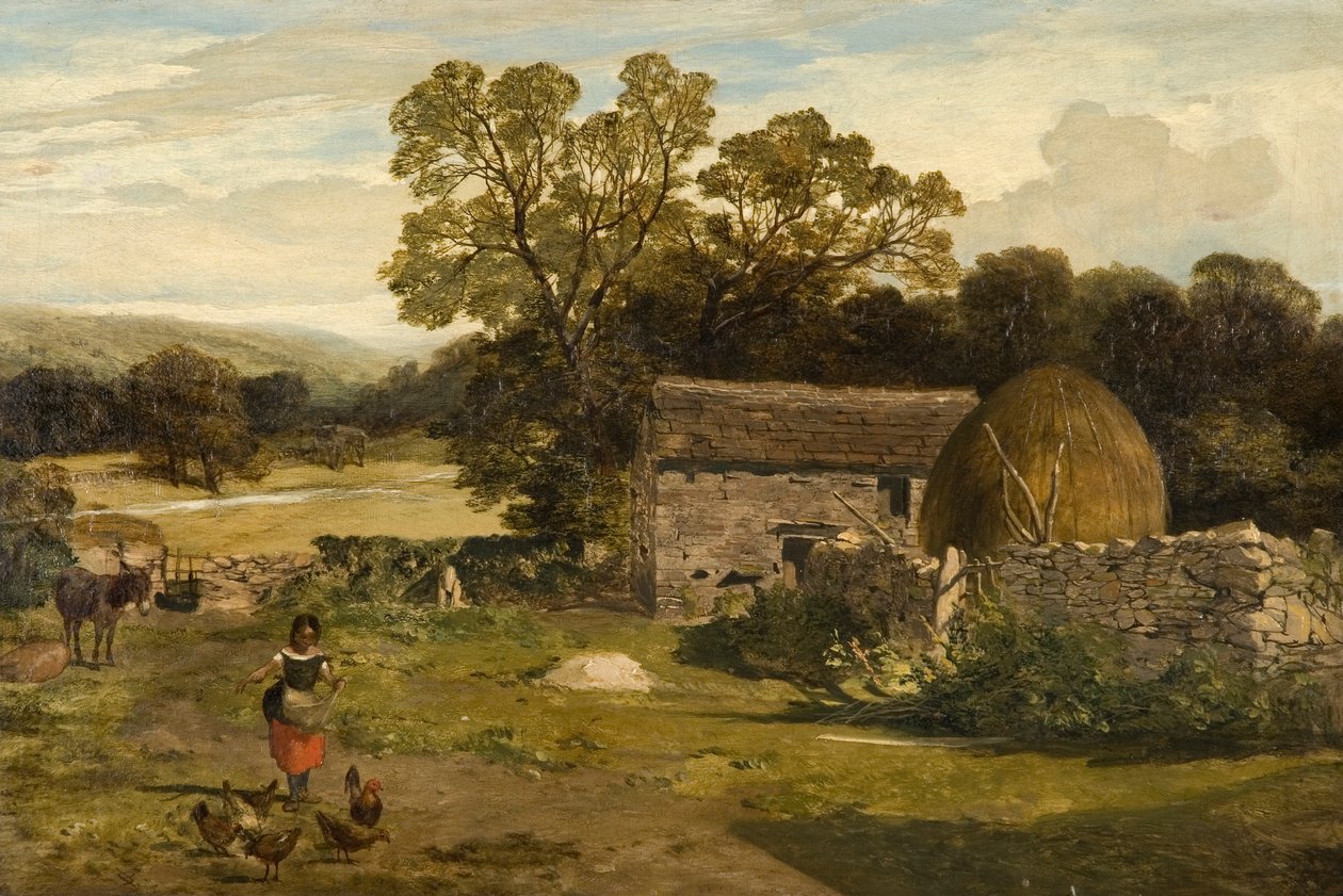 Paysage avec une ferme - James Peel