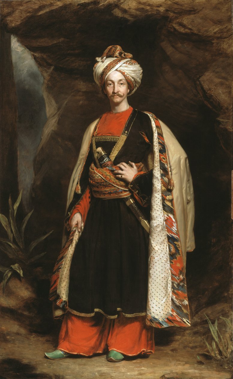 Le capitaine Colin Mackenzie en tenue afghane, c.1842 - James Sant