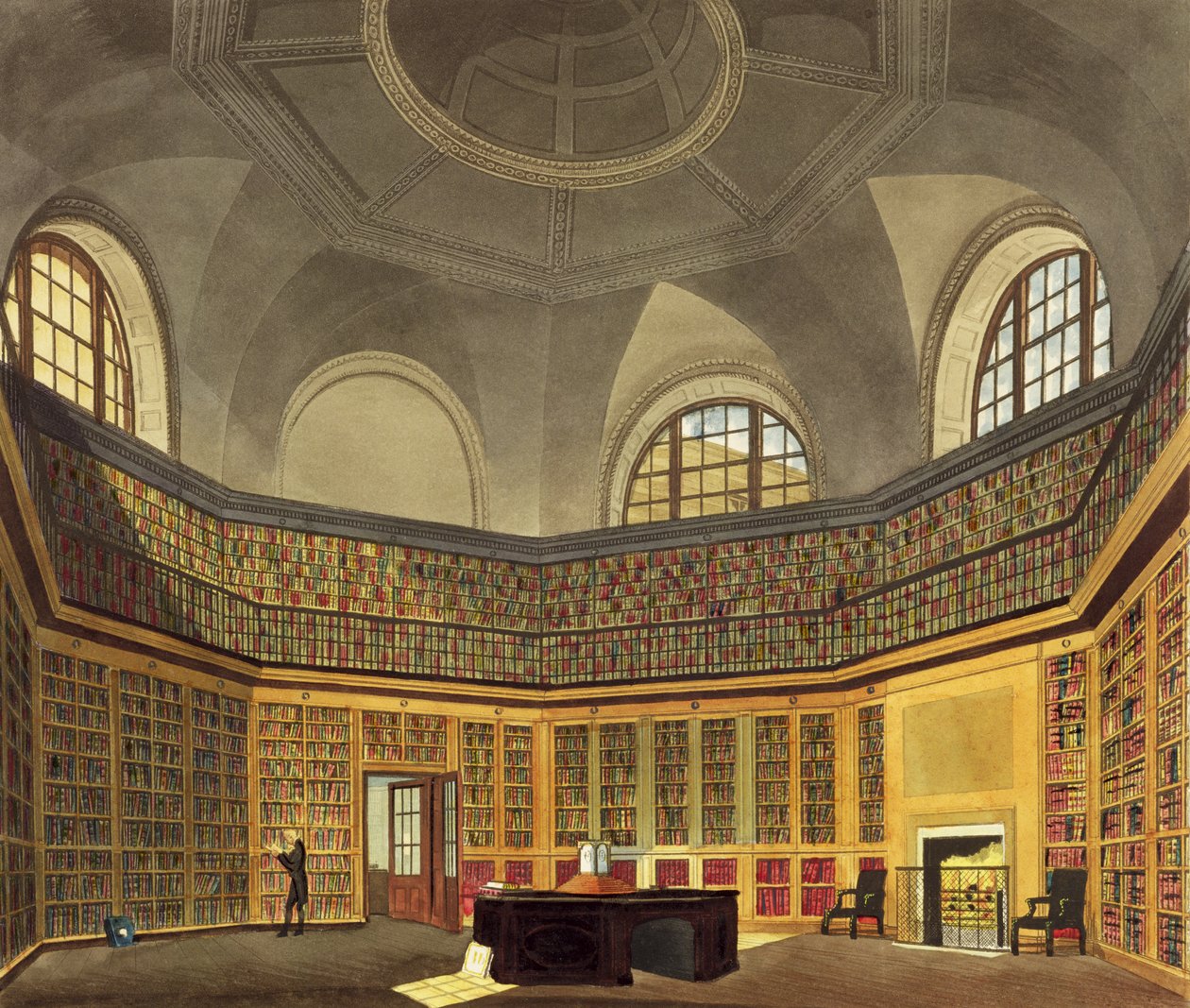 La bibliothèque du roi, Buckingham House, de 