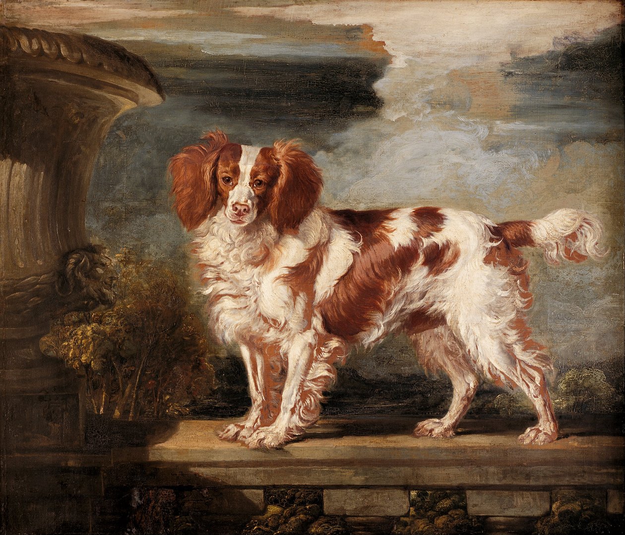 Portrait de Dash, un épagneul favori, propriété de Lady Frances Vane-Tempest - James Ward