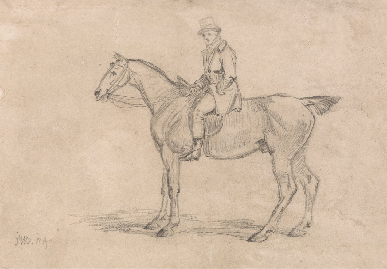 Ralph John Lambton sur son chasseur, Undertaker - James Ward