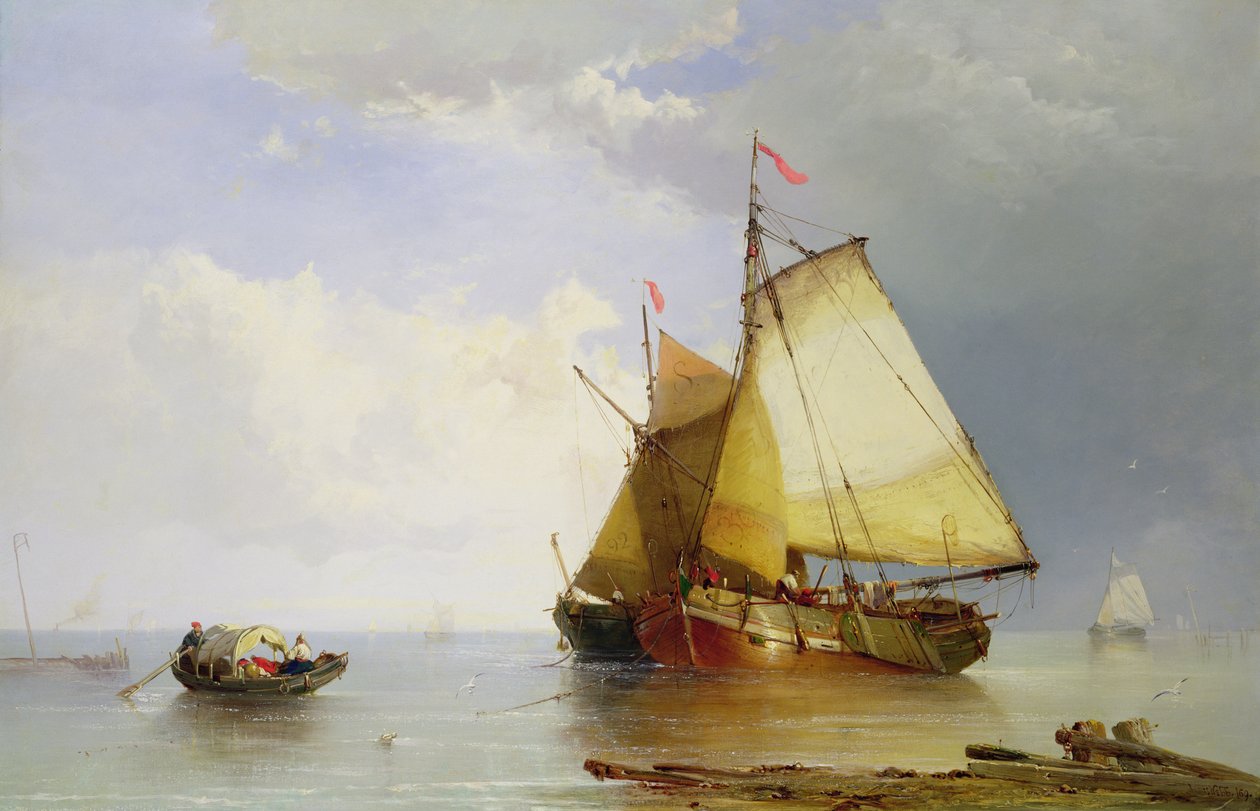 Navires au calme, 1869 - James Webb