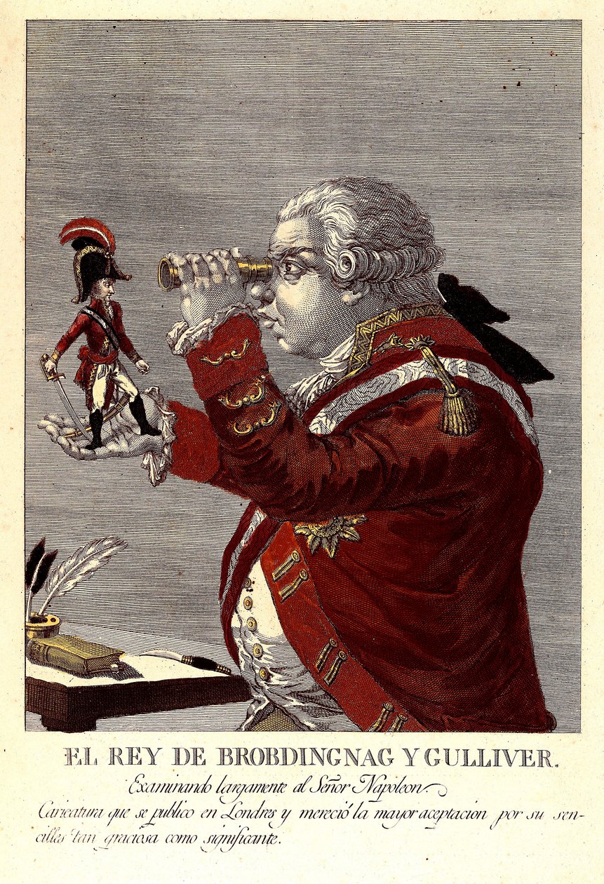 Le roi de Brobdingnag et Gulliver - James (after) Gillray