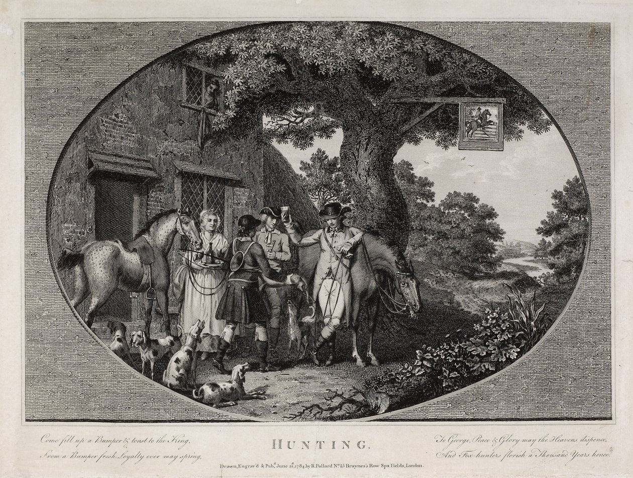Chasse, gravé par Robert Pollard (1755-1838) - James (after) Pollard