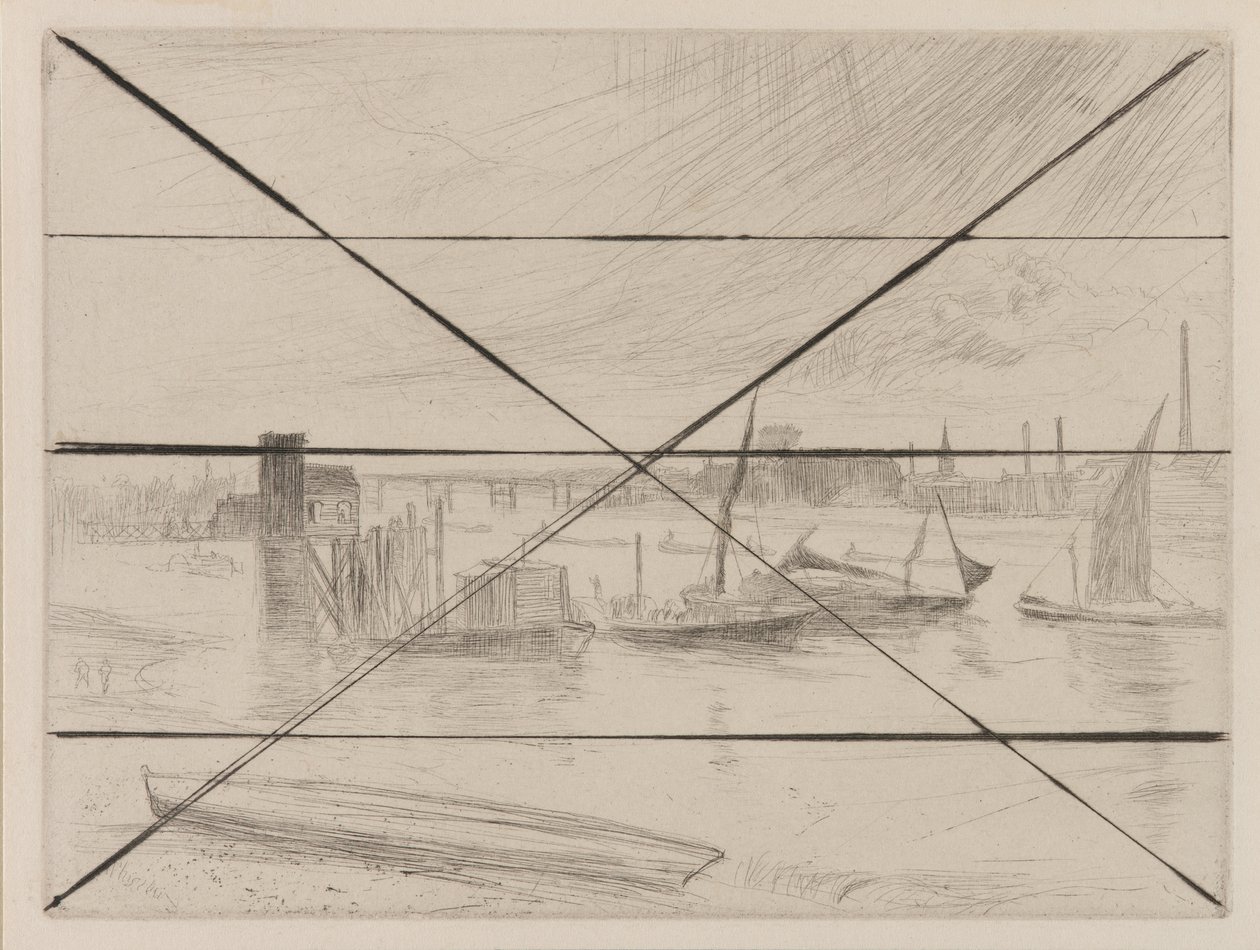 Aube à Battersea, Cadogan Pier, 1861 - James Abbott McNeill Whistler