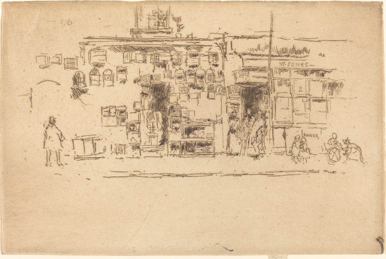 Cages à oiseaux Chelsea, vers 1886-1888 - James Abbott McNeill Whistler