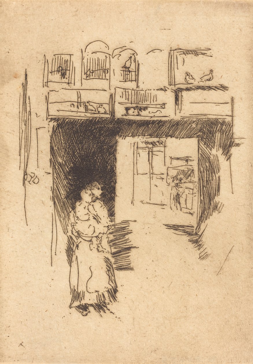 Cages à oiseaux, Drury Lane, vers 1886-1888 - James Abbott McNeill Whistler