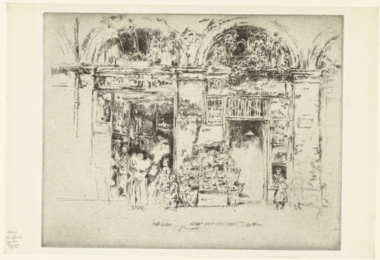Boutique de fleurs - James Abbott McNeill Whistler