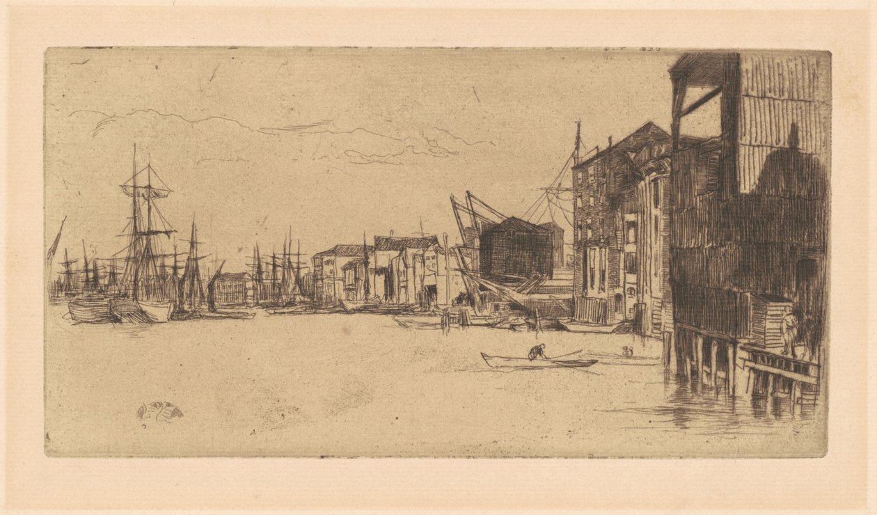 Quai du libre-échange - James Abbott McNeill Whistler