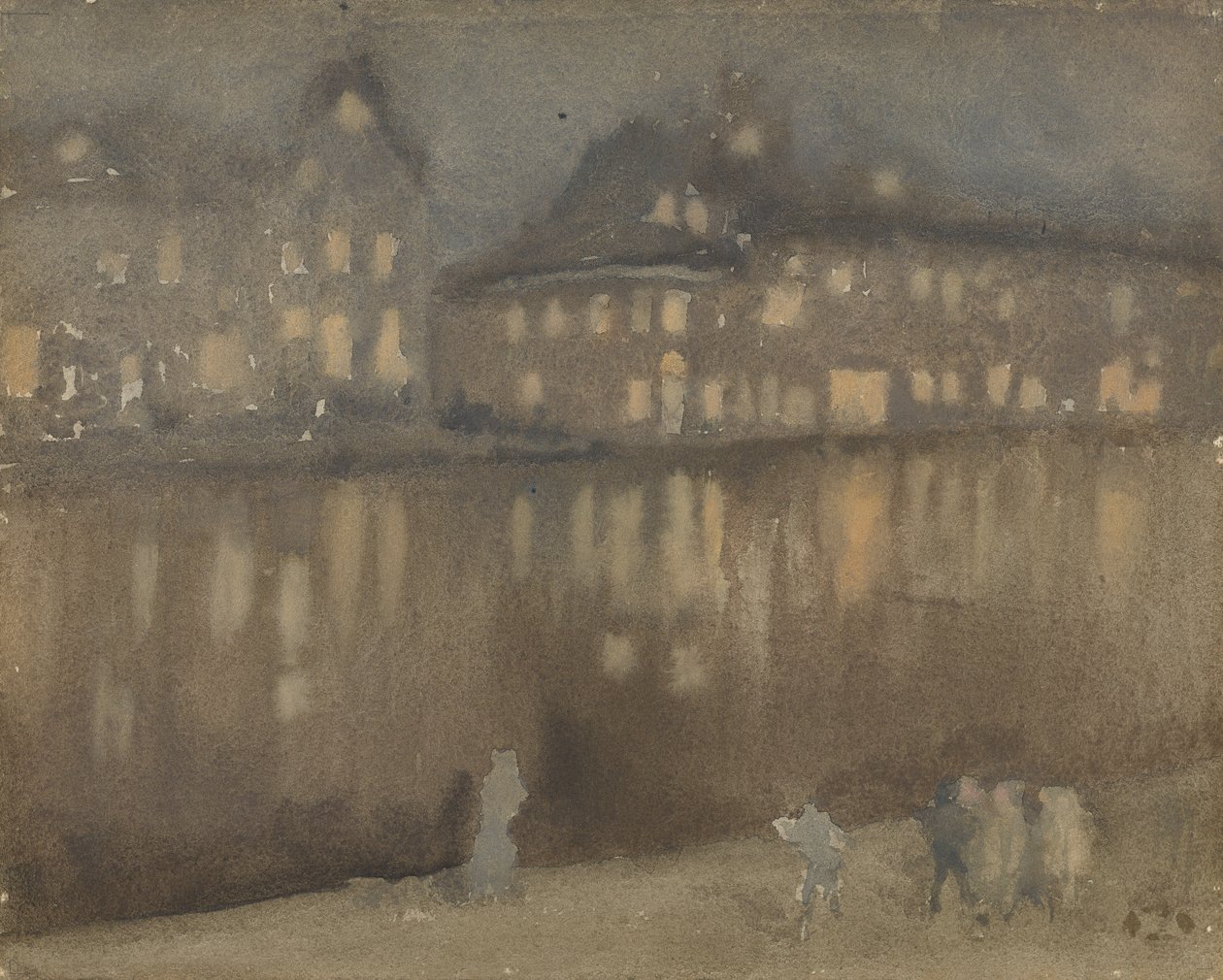 Grand Canal, Amsterdam, Nocturne, 1882 - James Abbott McNeill Whistler