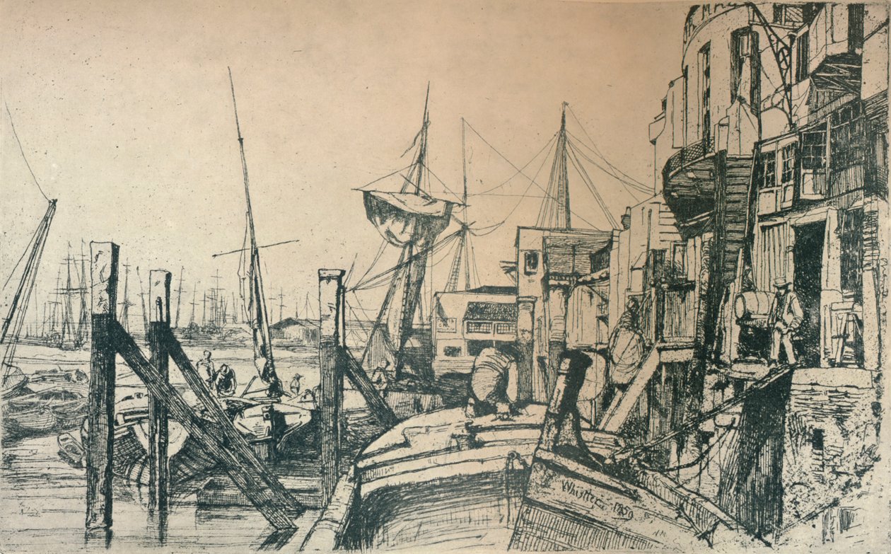 Limehouse, 1859, 1904 - James Abbott McNeill Whistler
