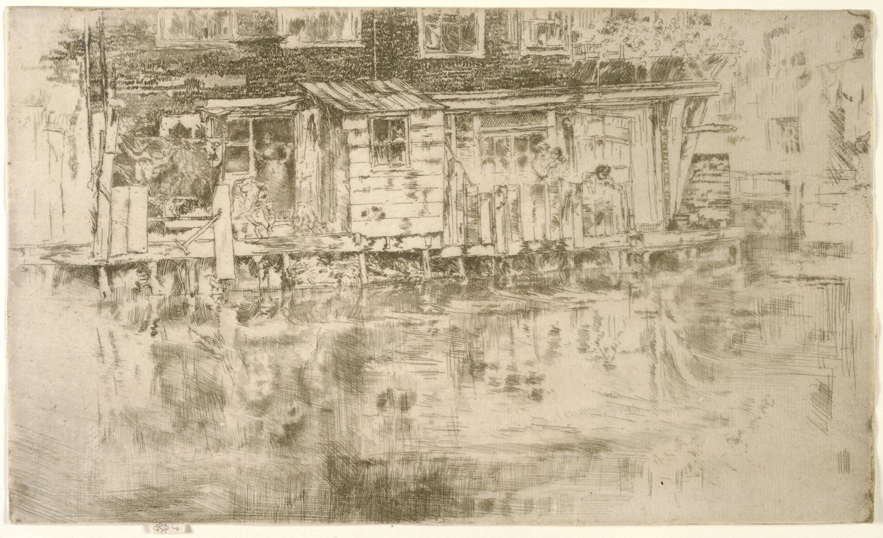 Long House, Dyers, Amsterdam, 1889 - James Abbott McNeill Whistler