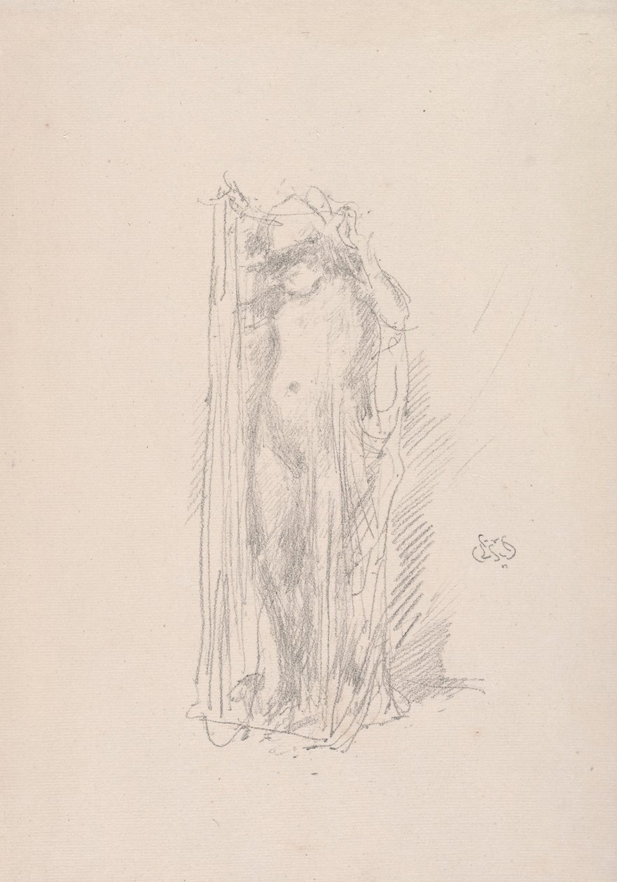 Drapé de modèle, 1890 - James Abbott McNeill Whistler