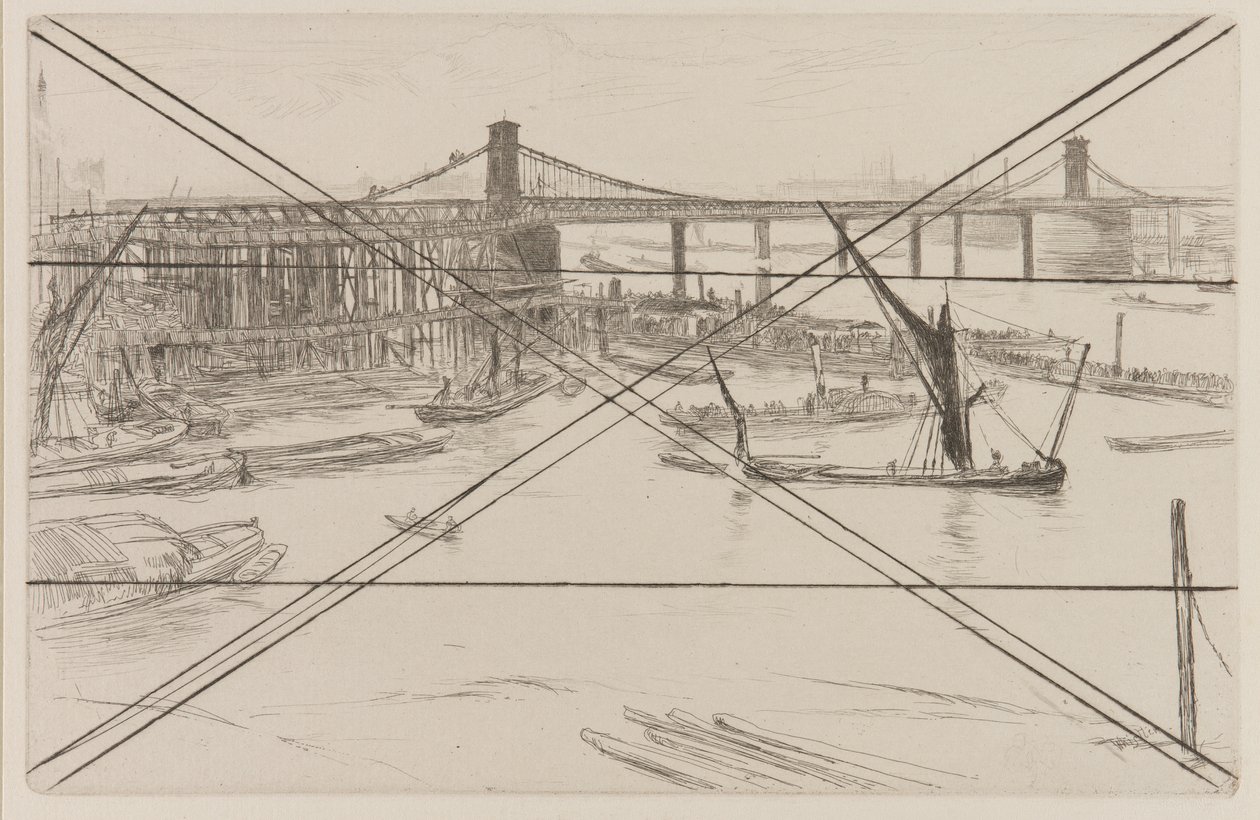 Vieux pont de Hungerford, 1861 - James Abbott McNeill Whistler