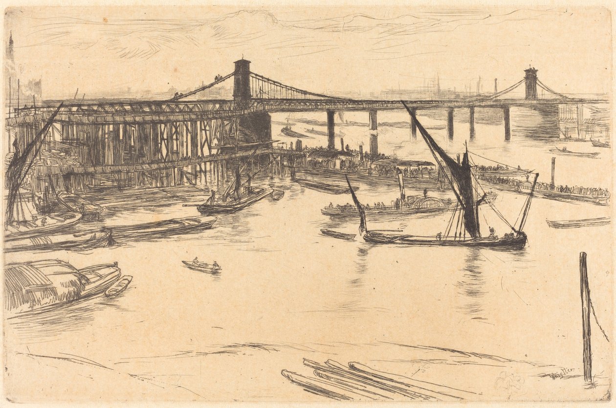 Vieux Pont de Hungerford - James Abbott McNeill Whistler