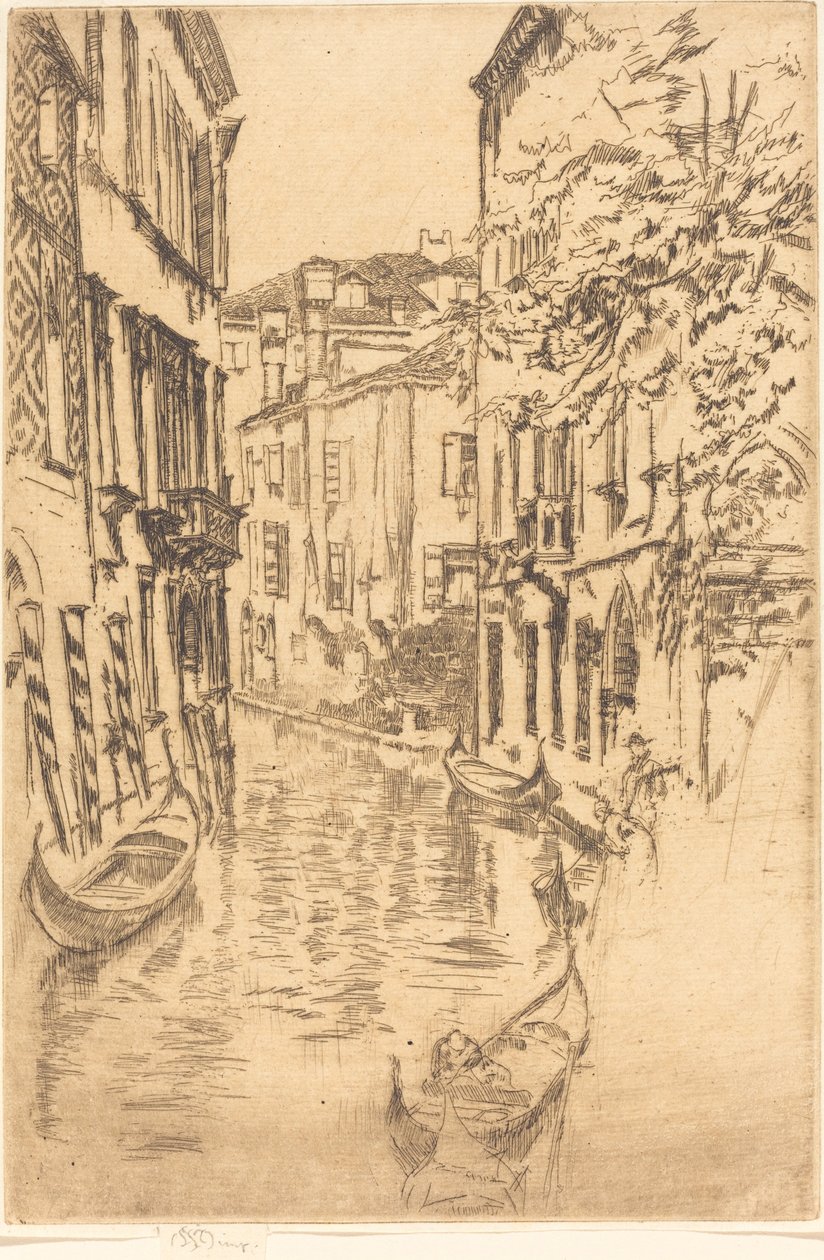 Canal tranquille, 1880 - James Abbott McNeill Whistler