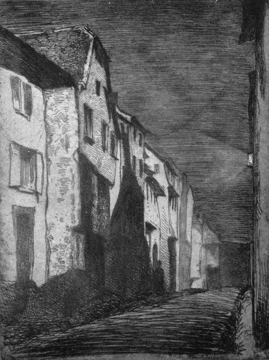 Rue à Saverne, 1858 - James Abbott McNeill Whistler