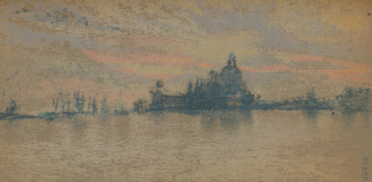 Coucher de soleil : Venise, vers 1880-1903/1904 - James Abbott McNeill Whistler