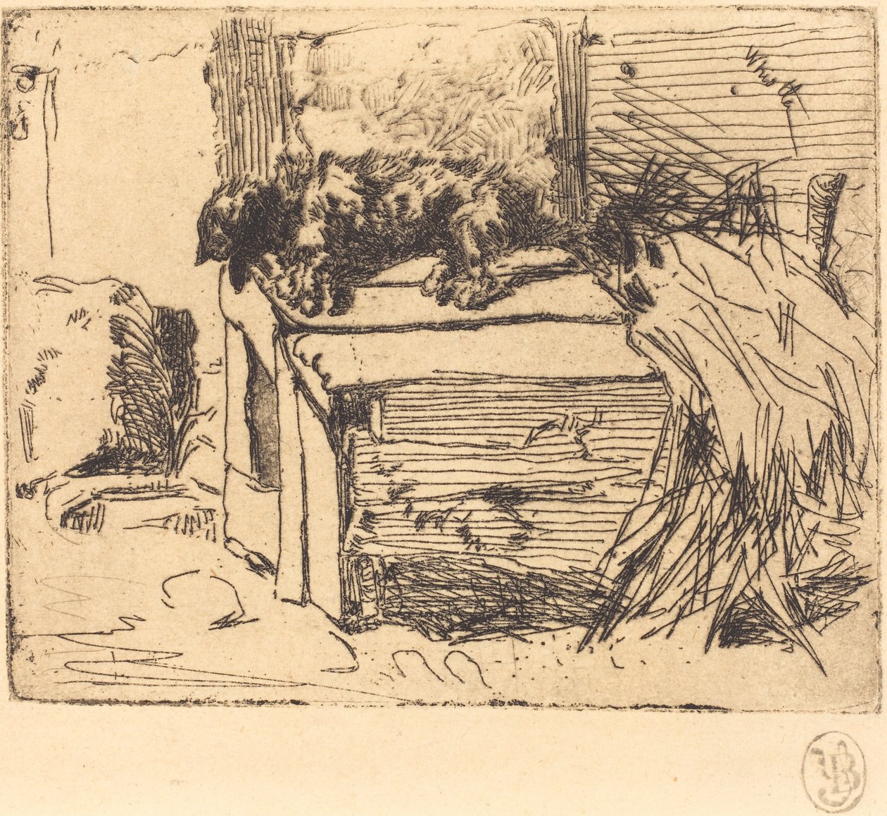 Le chien sur le chenil - James Abbott McNeill Whistler