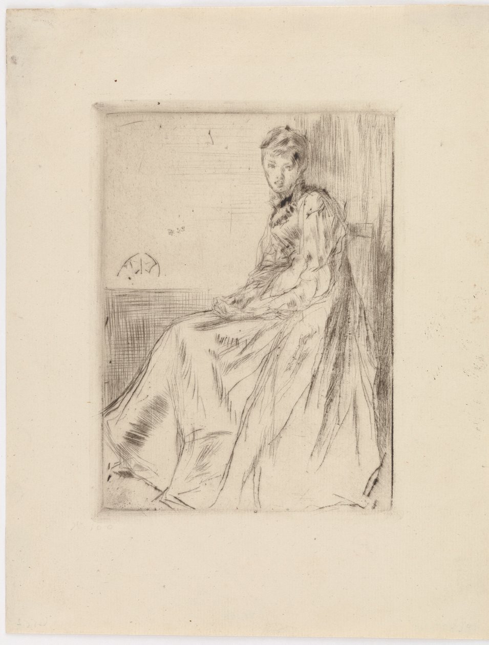 La Lettre Maud, assise - James Abbott McNeill Whistler