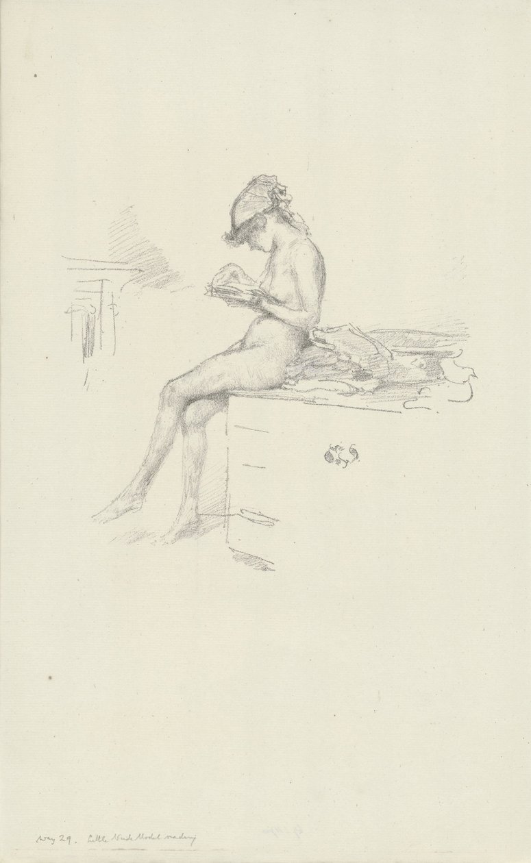 Le petit modèle nu, lisant - James Abbott McNeill Whistler