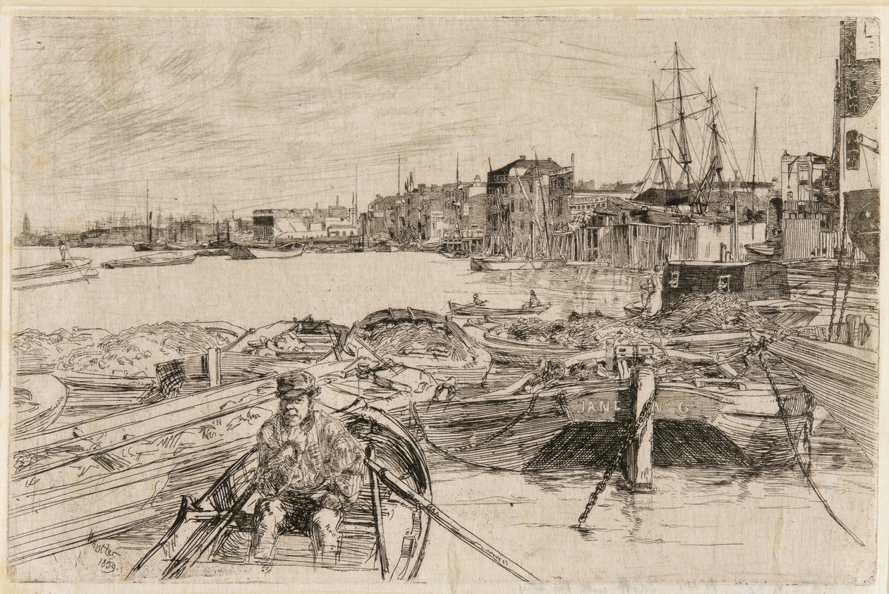 La Piscine, 1859 - James Abbott McNeill Whistler