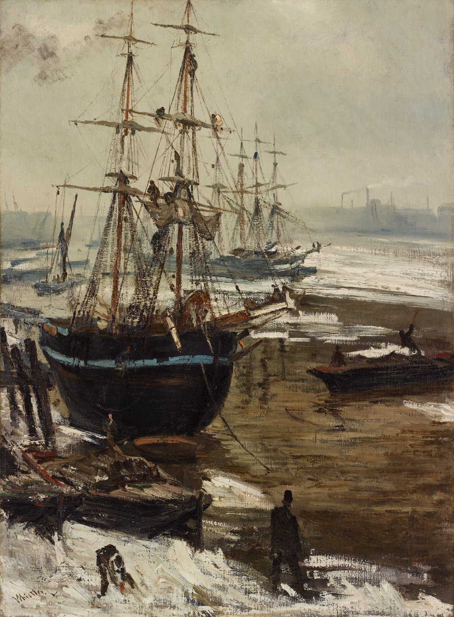 La Tamise en glace, 1860 - James Abbott McNeill Whistler