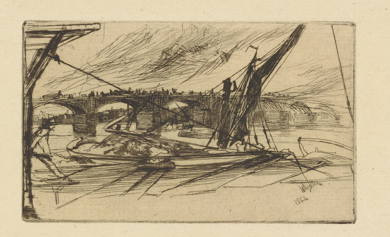Pont de Vauxhall, 1861 - James Abbott McNeill Whistler