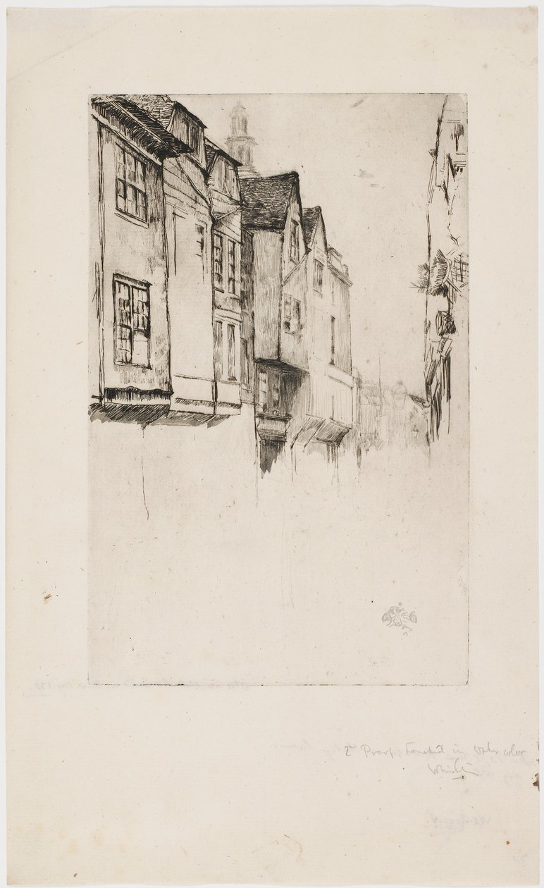 Wych Street, Londres, 1877 - James Abbott McNeill Whistler