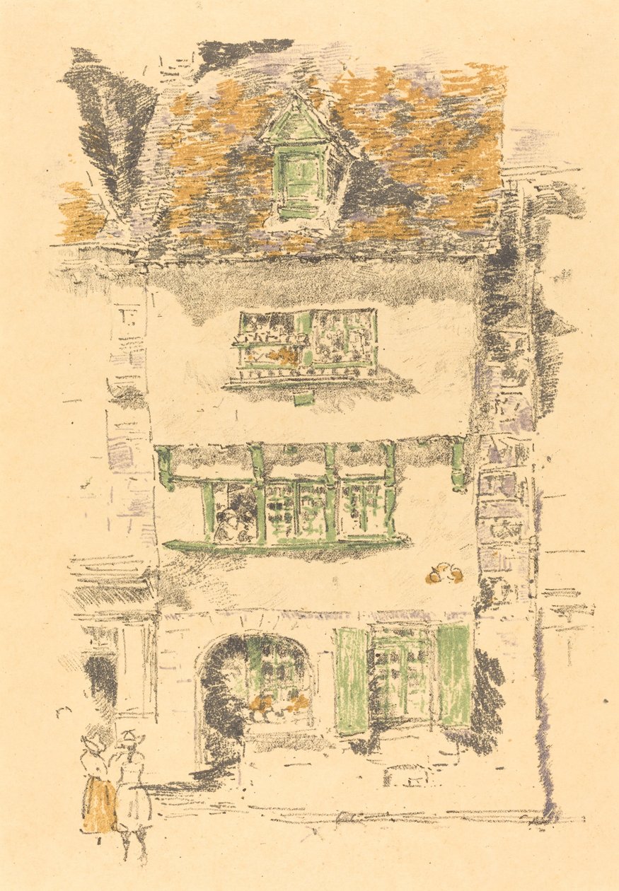 Maison jaune, Lannion, 1893 - James Abbott McNeill Whistler