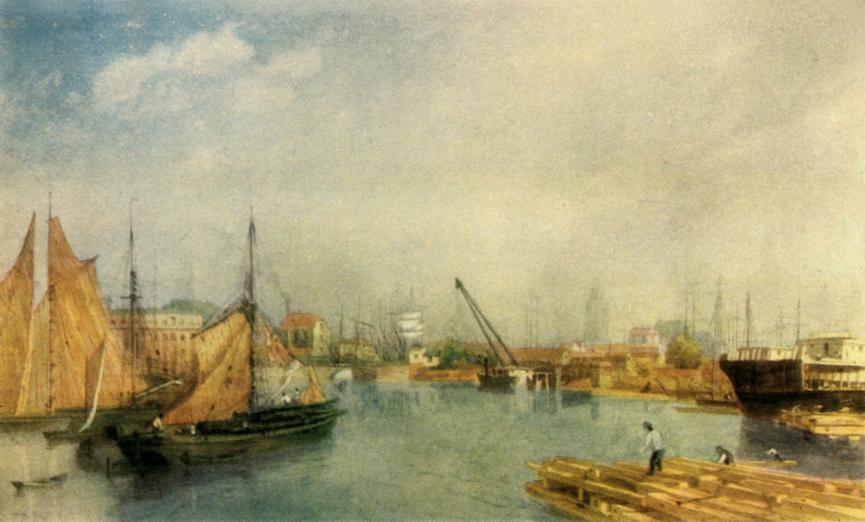 Port de Bristol, milieu du XIXe siècle, 1942 - James Baker Pyne