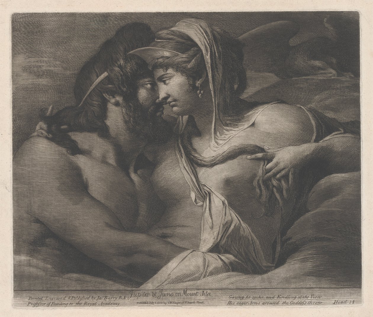 Jupiter et Junon sur le mont Ida - James Barry