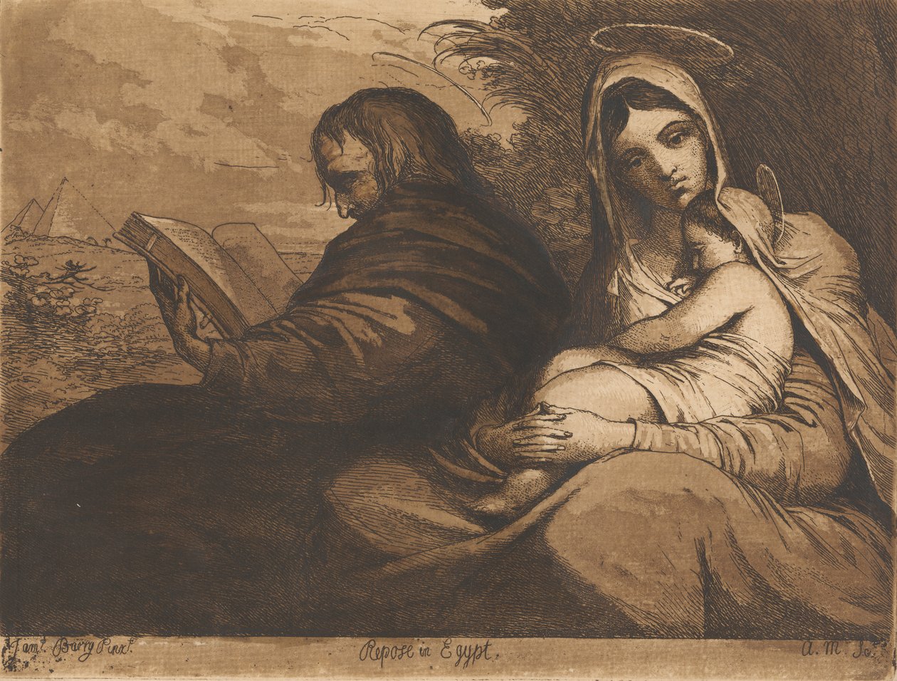 Repos en Égypte - James Barry