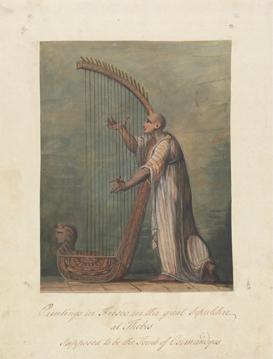 Homme jouant de la harpe - James Bruce
