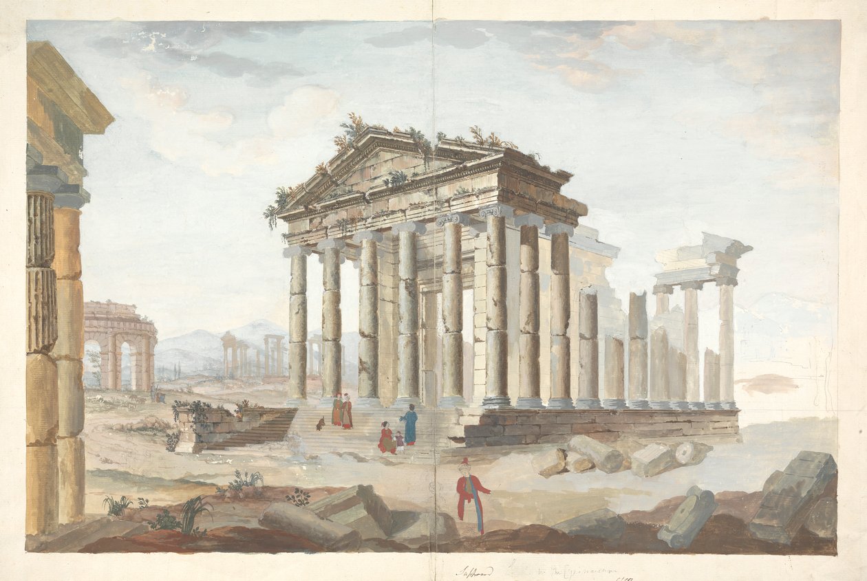 Ruines des temples à Saltronza - James Bruce