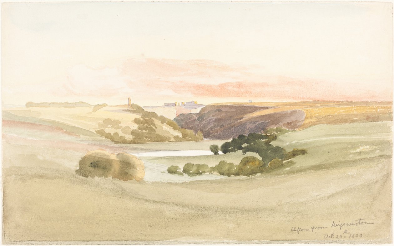 Clifton depuis Kingsweston - James Bulwer