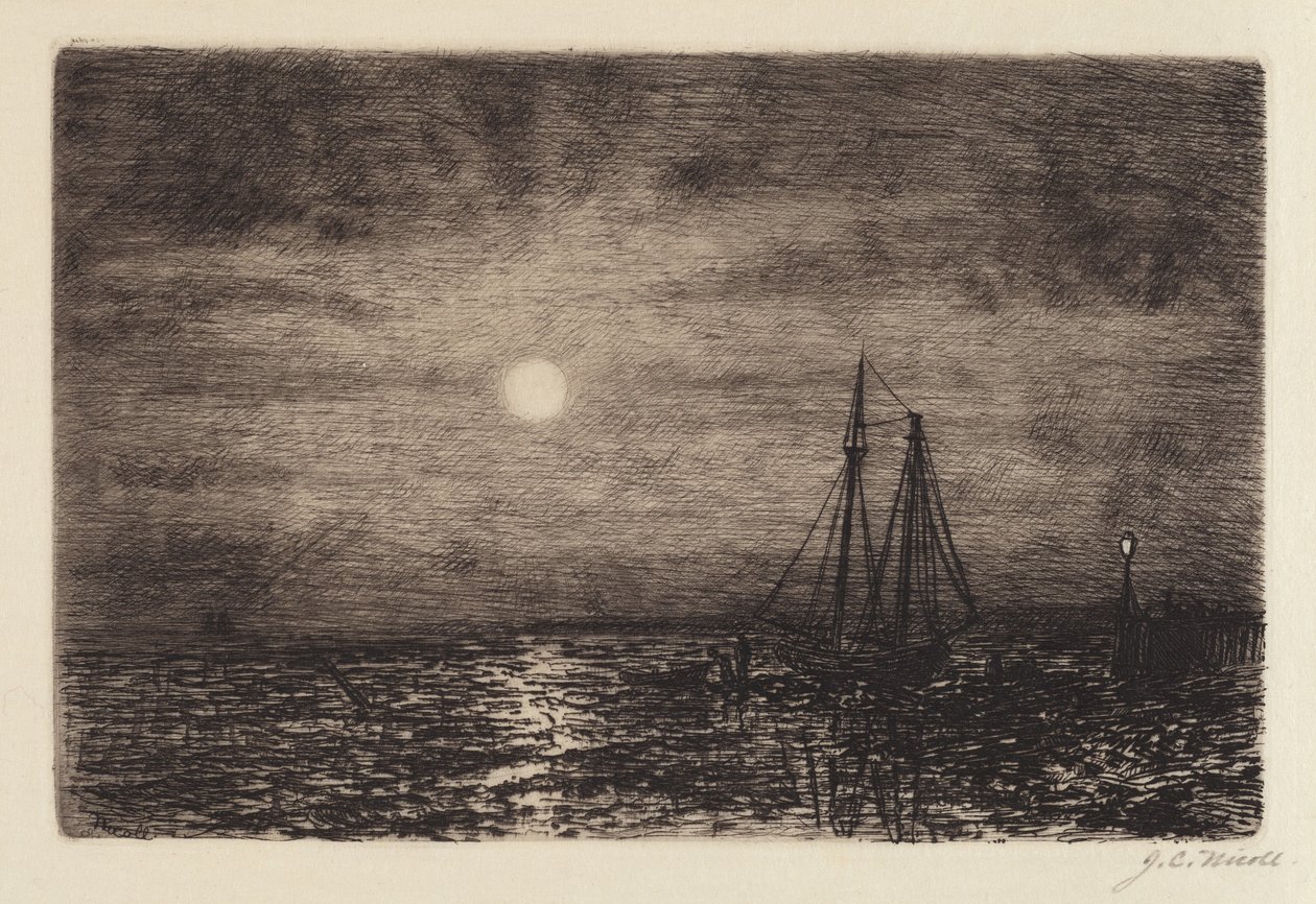 Clair de lune à marée basse - James Craig Nicoll