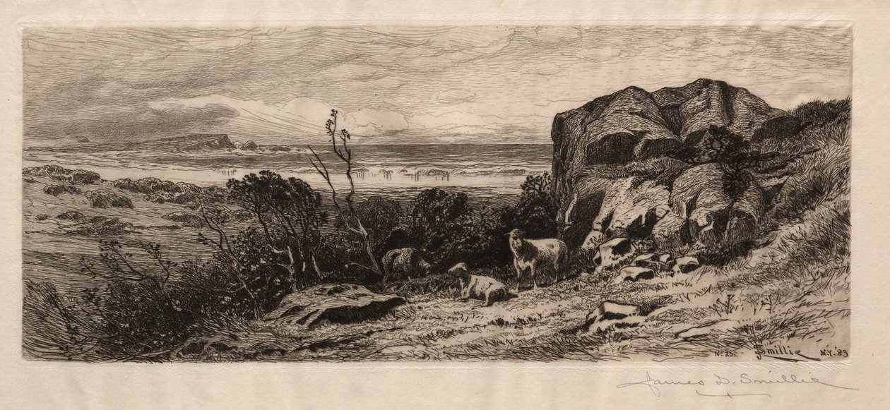 À Marblehead Neck, 1883 - James David Smillie