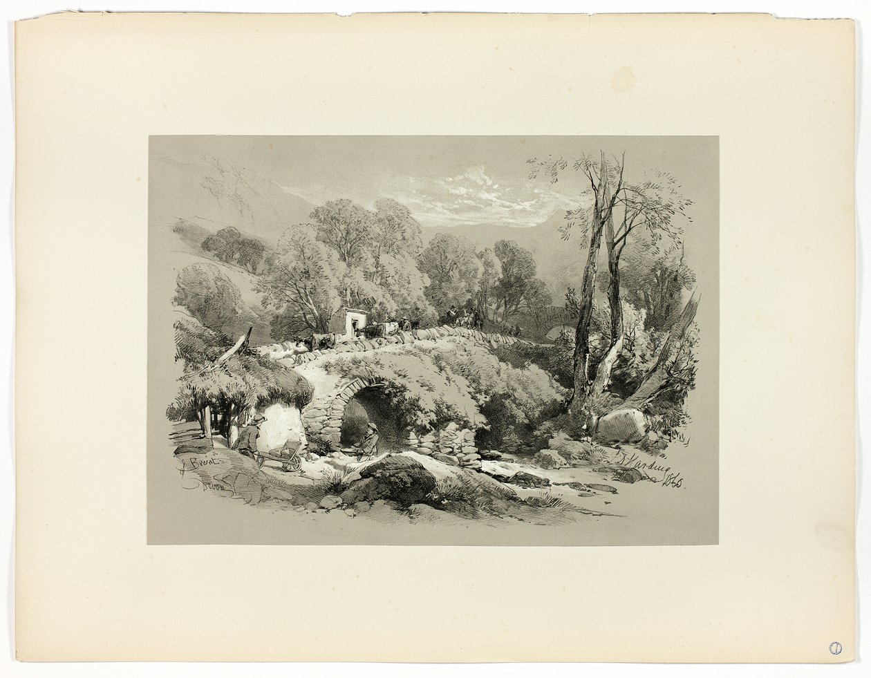 South Brent, Devon, de Sélections pittoresques - James Duffield Harding