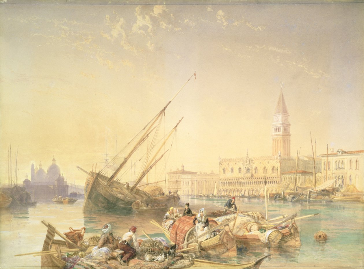Le Grand Canal, Venise - James Duffield Harding
