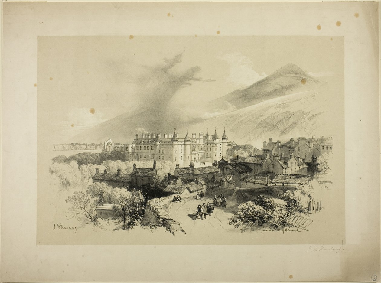 Le palais de Holyrood - James Duffield Harding