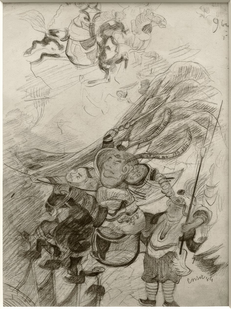 Chinoiserie (guerriers chinois) - James Sidney Ensor