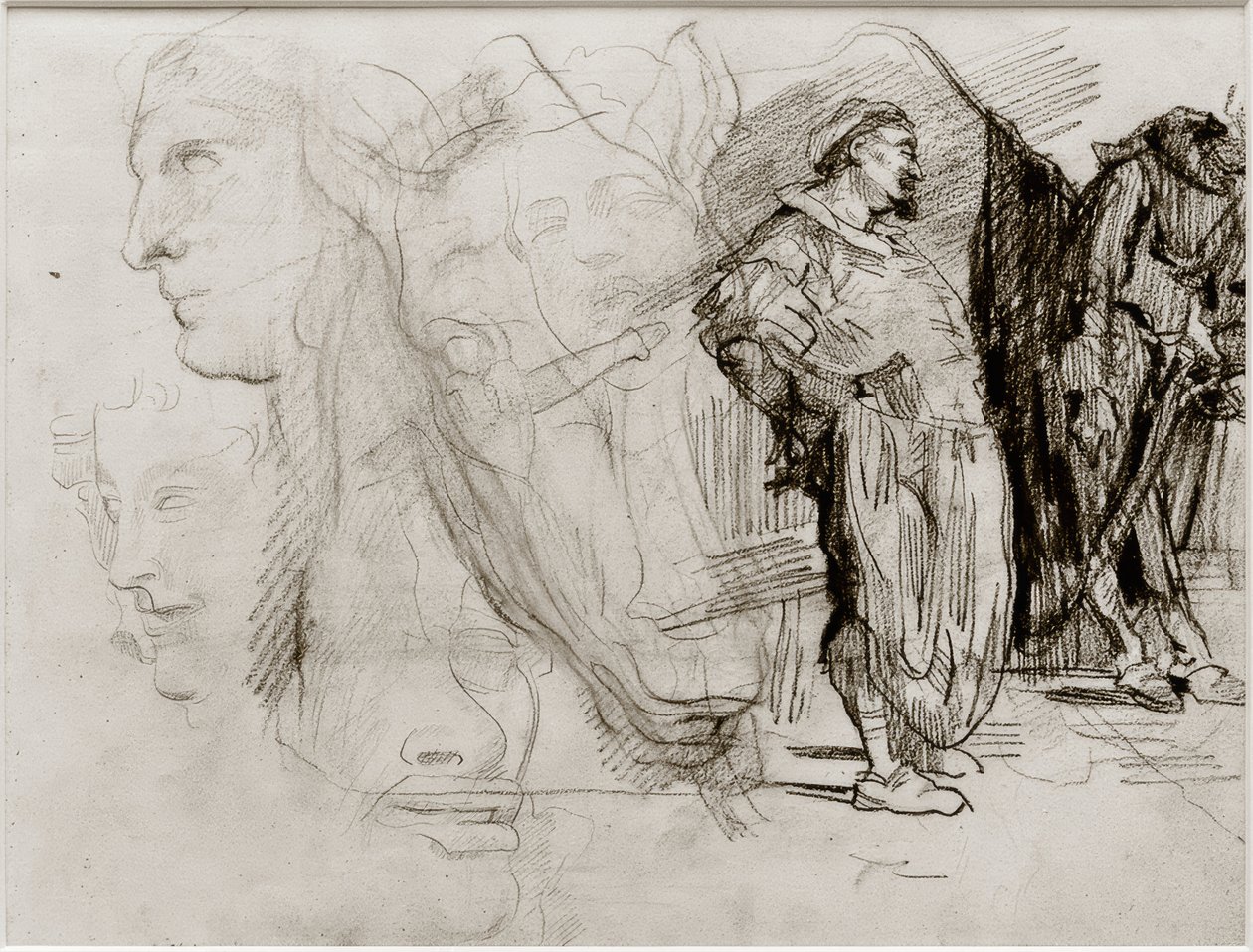 Don Quichotte et tête de cheval - James Sidney Ensor