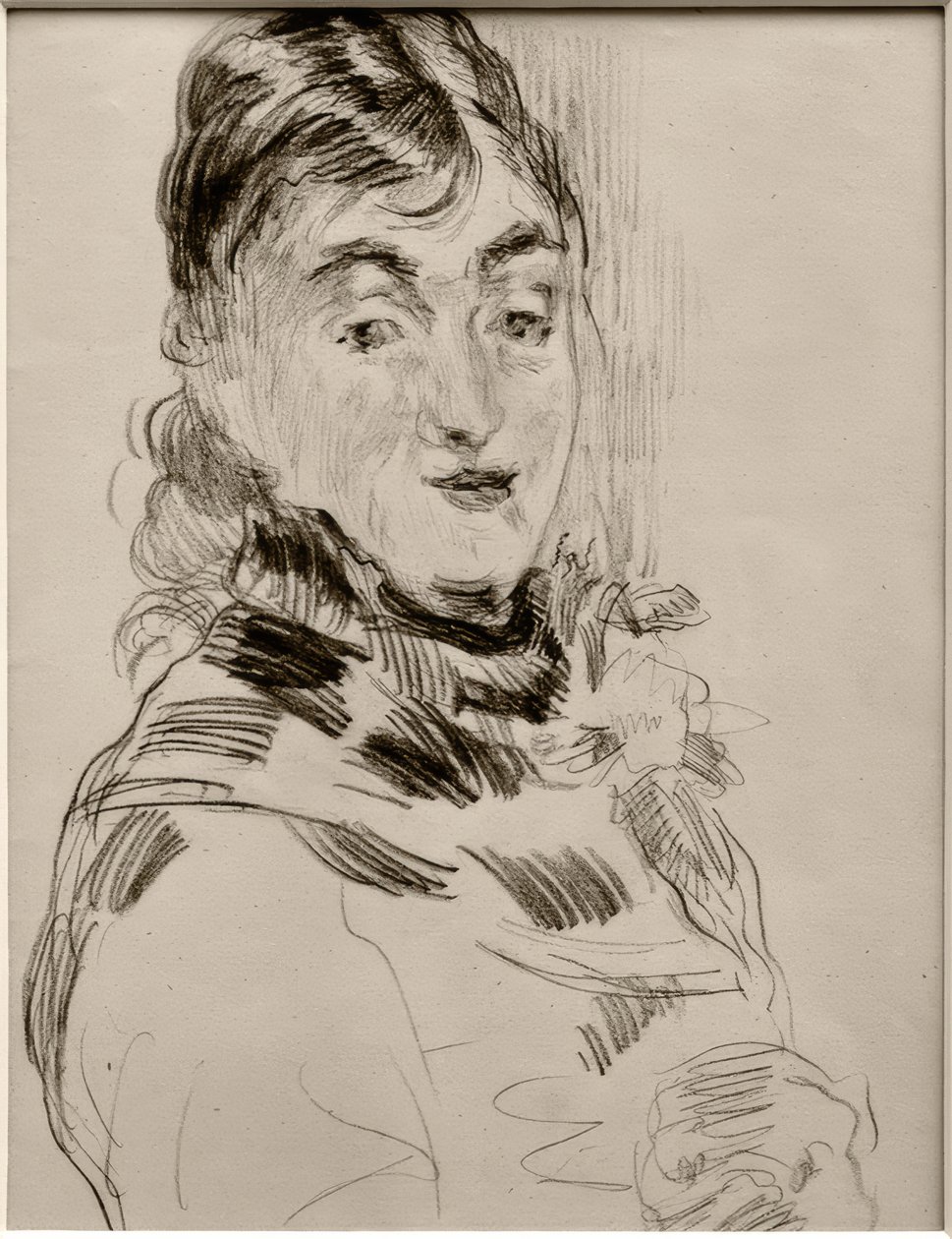 Méry Laurent avec un carlin - James Sidney Ensor