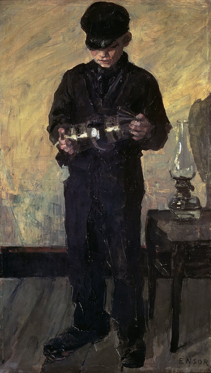 Le garçon de lampe (Le Lampiste) - James Ensor